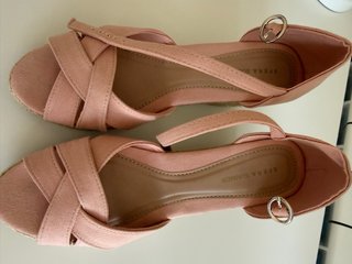 Sandalias de cuña Sfera Summer rosa talla 40