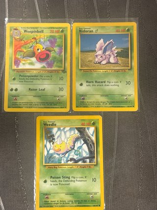 Lote D: Cartas Pokémon Vintage Variadas ingles