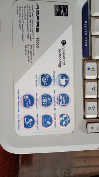 Ordenador portatil Acer Aspire 5920G