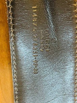 Cintura Gucci Beige/Marrone con logo GG