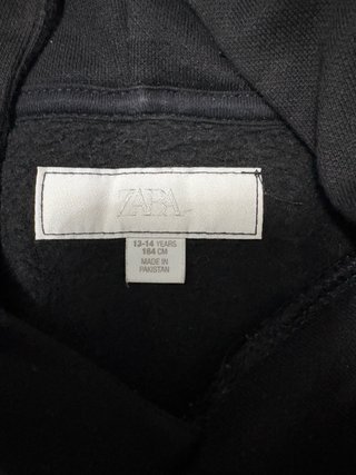 Sudadera negra Zara Niño T13-14 (164)