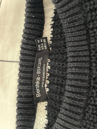 Jersey Bershka rayas negro y blanco