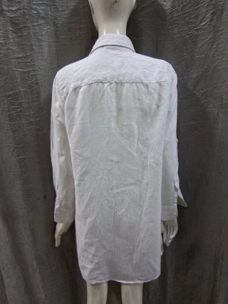 Camicia Lino Donna Bianca Tg 44