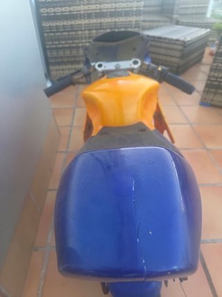 Pocket Bike 49cc 2T Naranja y Azul
