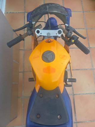 Pocket Bike 49cc 2T Naranja y Azul