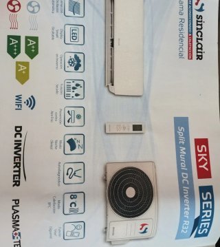 Aire Acondicionado SINCLAIR 3000 Frig  R32 wifi