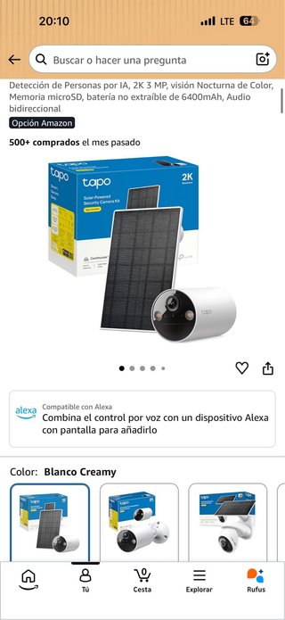 Tapo C410 Kit Cámara Seguridad Solar 2K