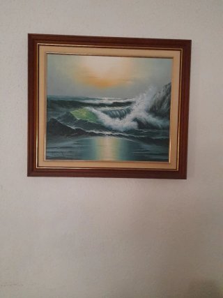 Cuadro de marina en madera