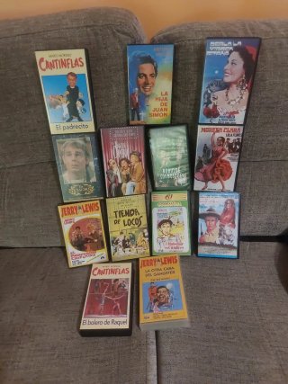 Lote 12 Películas VHS Clásicas en Español