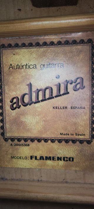 Guitarra Admira Flamenca Amplificada