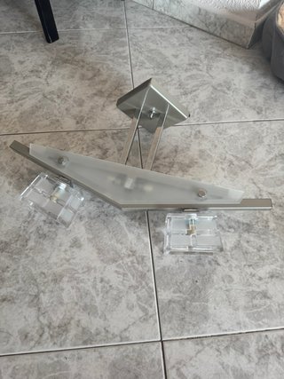 Lámparas de pared cristal y metal