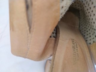 Botines de verano beige y marrón