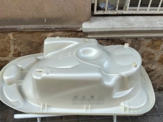 Bañera bebé con patas plegables