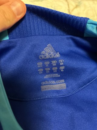 REAL MADRID ADIDAS BWIN AZUL - VINTAGE LFP