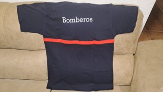Camiseta Bomberos MC Negra y Roja
