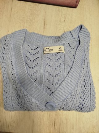 Chaqueta Hollister punto azul XS