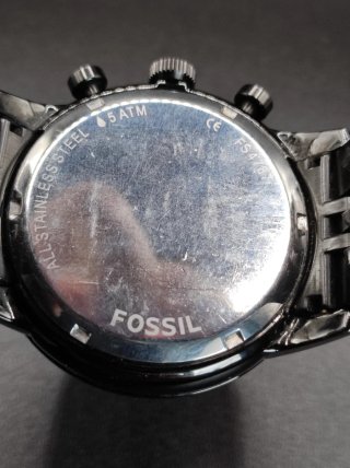 Reloj Fossil Negro y Plateado