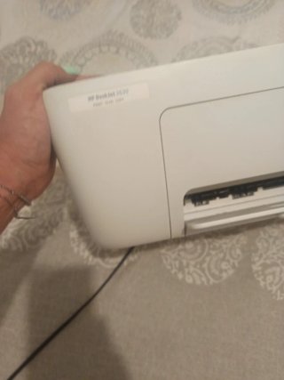 Stampante multifunzione HP blu e bianca