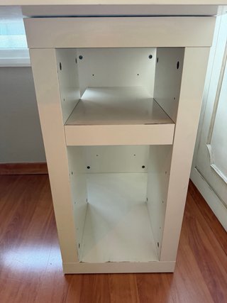 Escritorio cristal y madera