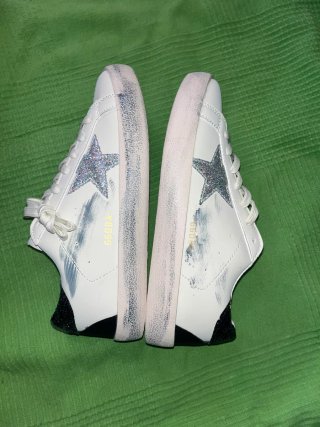 Golden Goose Sneakers Blancas y Plateadas
