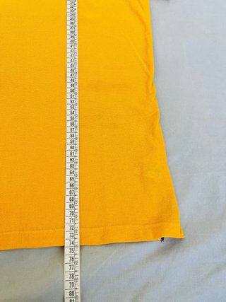 Helly Hansen Pumpkin Yellow Polo Shirt M Cotton Em