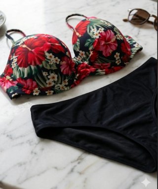 Bikini Talla 4XL Estampado Floral