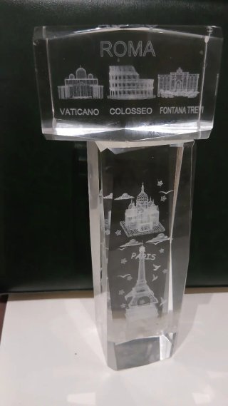 Souvenir Metacrilato Roma y París