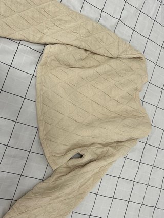 Jersey Zara mujer beige rombos