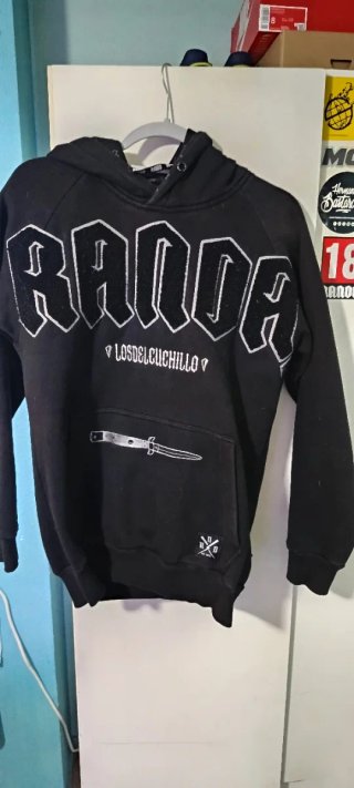 Sudadera Randa Negra con Estampado
