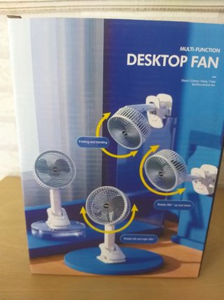 Ventilador USB Recargable con Pinza 360° – 3 Veloz