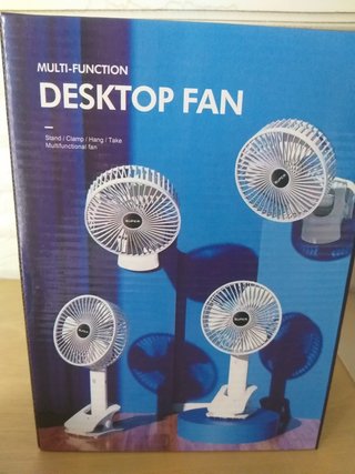 Ventilador USB Recargable con Pinza 360° – 3 Veloz