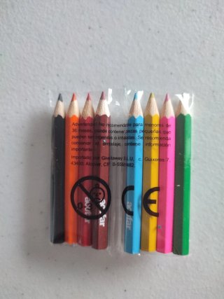 Mini lápices de colores (pack)