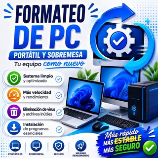Formateo y Montaje PC en cartagena