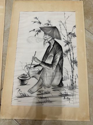 Dipinti firmati su carta