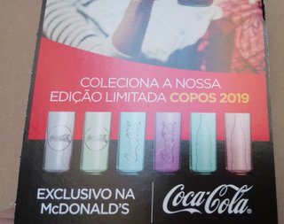 Para Colecionadores! Copo Coca-Cola Mc Donald's
