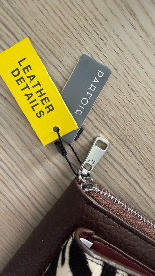 Parfois Cartera Piel Zebra y Marrón