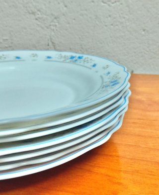 6 Platos hondos florales Arcopal