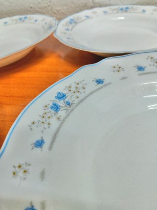 6 Platos hondos florales Arcopal