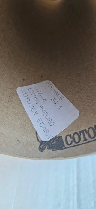 2 conos hilo algodón negro Cototex