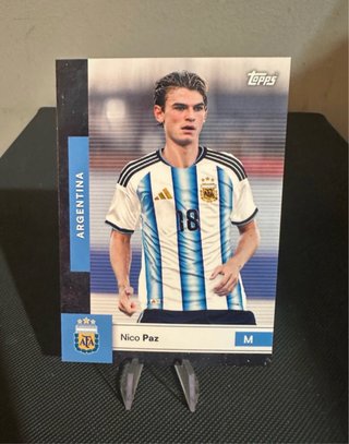 Tarjeta de Futbol Nico Paz Argentina 18