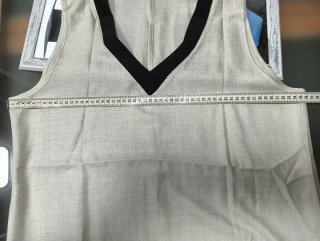 Vestido largo beige