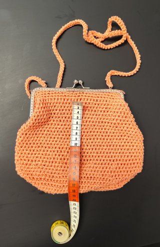 Bolso de crochet naranja