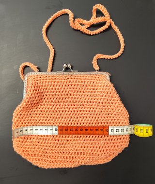 Bolso de crochet naranja
