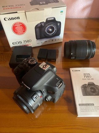 Kit Cámara Canon EOS 750D venta URGENTE!!