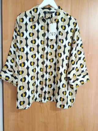 Camicia Zara Donna Taglia L Stampata