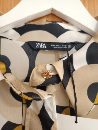 Camicia Zara Donna Taglia L Stampata