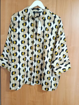 Camicia Zara Donna Taglia L Stampata