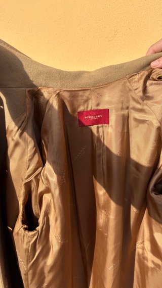 Abrigo Burberry Vintage Beige Años 80