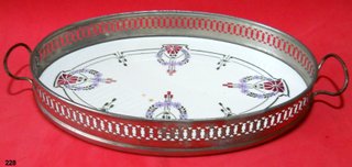 Bandeja Ovalada Art Nouveau