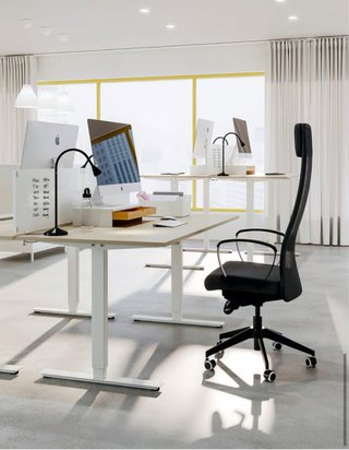 Escritorio Ikea Trotten Elevable Blanco